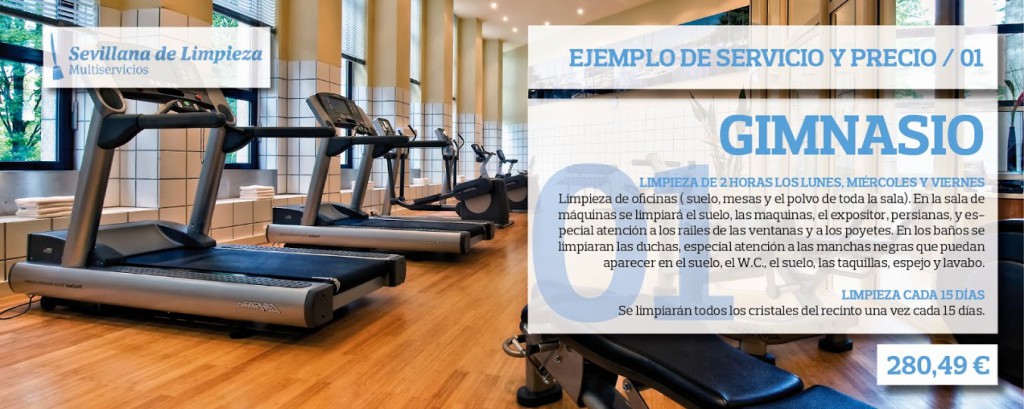 Limpieza de Gimnasios en Sevilla 