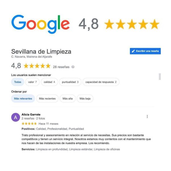 La mejor empresa de Limpieza de Sevilla